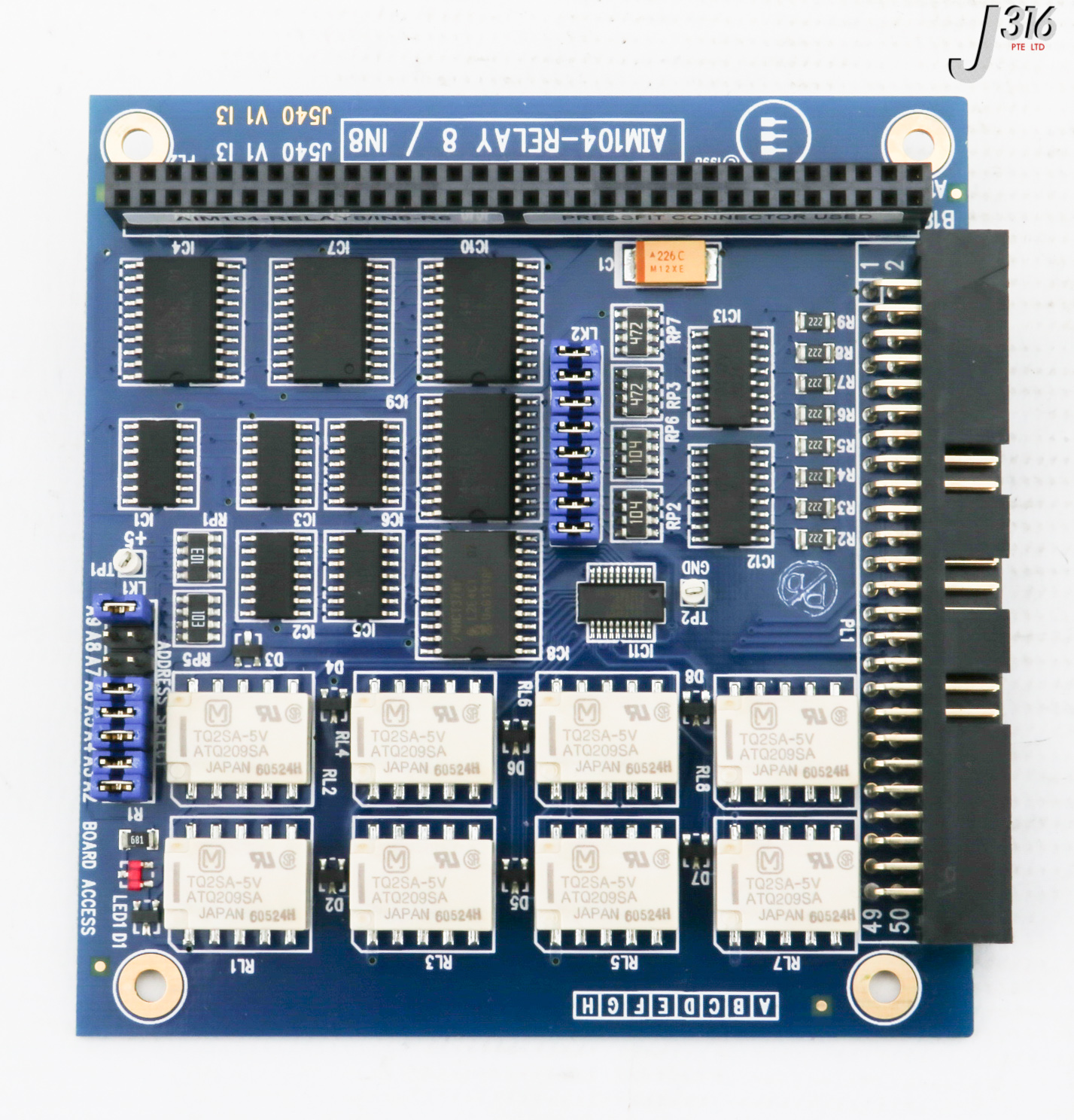 18インチ④本セット 31901 ARCOM PCB MOD 8 CHANGEOVER RELAYS 8 OPTO-ISOLATED AIM104